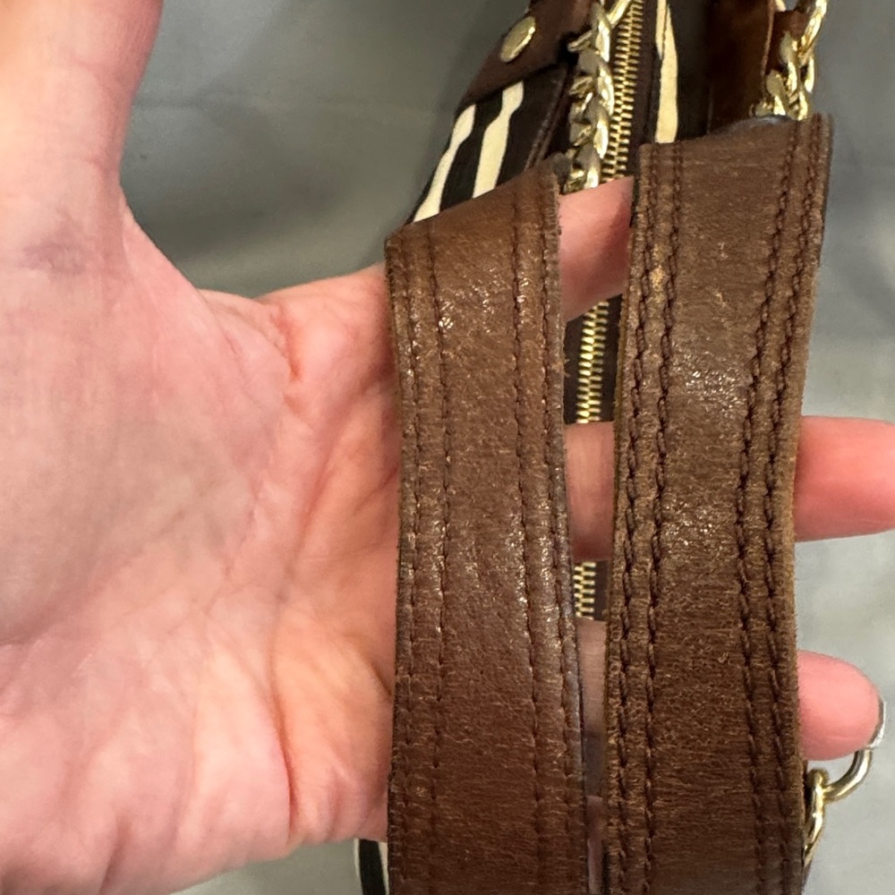 Michael Kors Zebra Print Tote Bag – Chain & Leather Straps - Picture 7 of 13